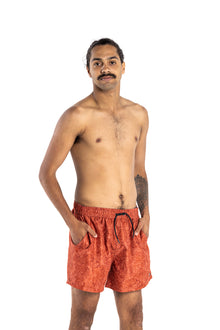  MENS SWIM SHORTS BURNT ORANGE