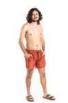 MENS SWIM SHORTS BURNT ORANGE