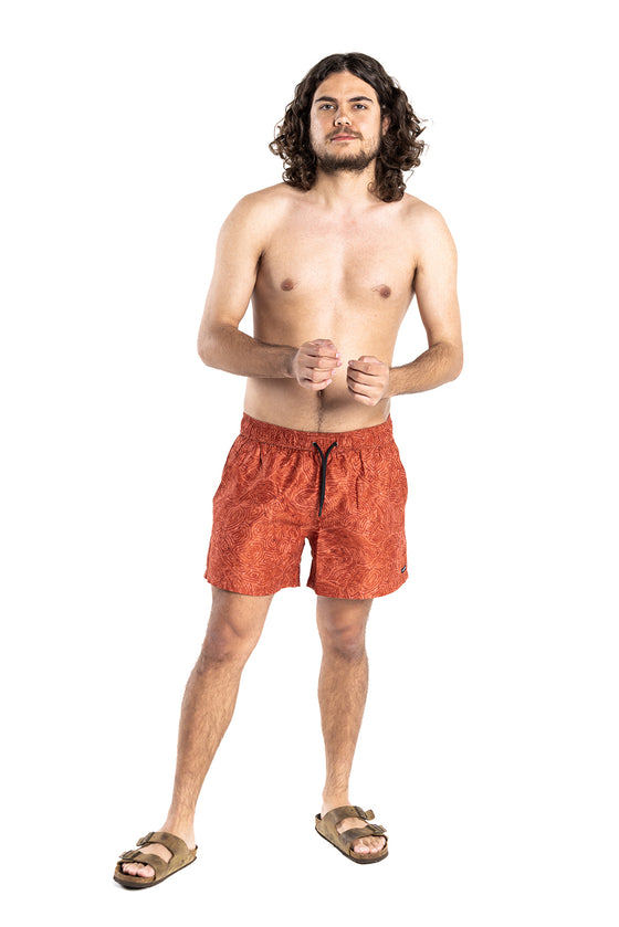 MENS SWIM SHORTS BURNT ORANGE