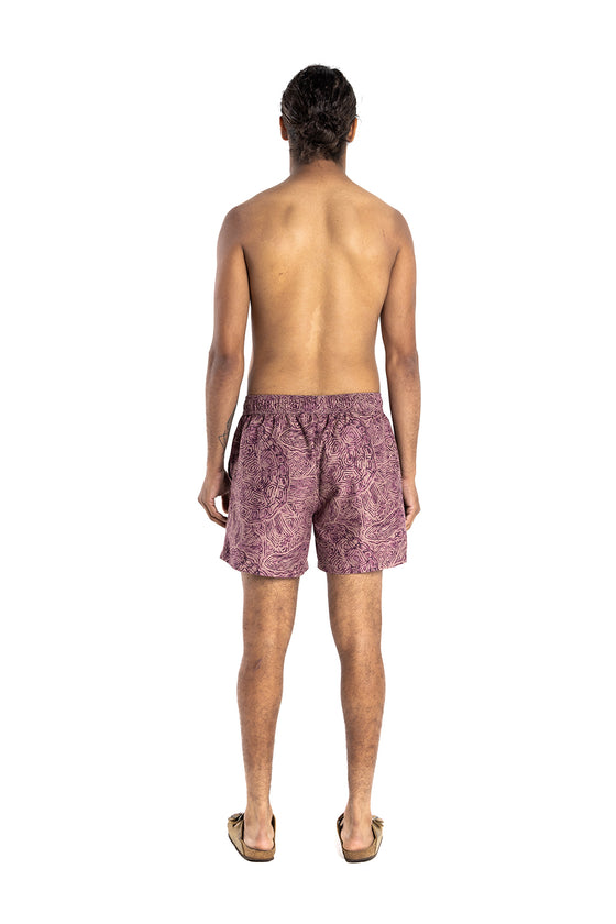 MENS SWIM SHORTS DUSTY BROWN