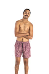 MENS SWIM SHORTS DUSTY BROWN