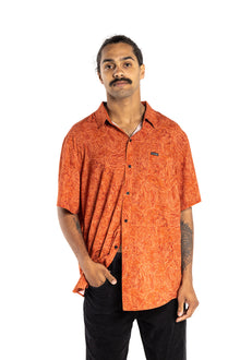  MENS SHIRT BURNT ORANGE