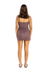 MINI DRESS DUSTY BROWN