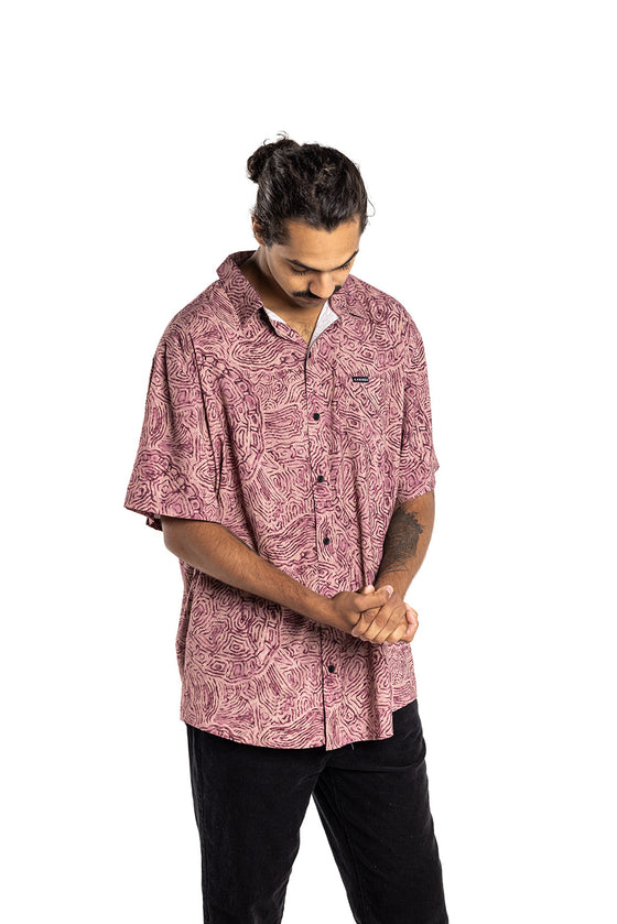 MENS SHIRT DUSTY BROWN