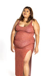 MAXI DRESS BURNT ORANGE