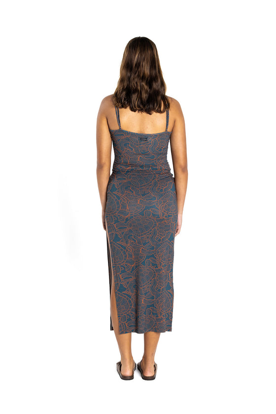 MAXI DRESS WATERHOLE BLUE